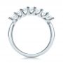 18k White Gold Custom Radiant Diamond Wedding Band - Front View -  100806 - Thumbnail
