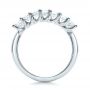 14k White Gold 14k White Gold Custom Radiant Diamond Wedding Band - Front View -  100806 - Thumbnail