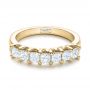 18k Yellow Gold 18k Yellow Gold Custom Radiant Diamond Wedding Band - Flat View -  100806 - Thumbnail