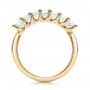 18k Yellow Gold 18k Yellow Gold Custom Radiant Diamond Wedding Band - Front View -  100806 - Thumbnail