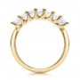 18k Yellow Gold 18k Yellow Gold Custom Radiant Diamond Wedding Band - Front View -  100806 - Thumbnail