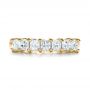 18k Yellow Gold 18k Yellow Gold Custom Radiant Diamond Wedding Band - Top View -  100806 - Thumbnail