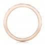 18k Rose Gold 18k Rose Gold Custom Relief Engraved Wedding Band - Front View -  102424 - Thumbnail