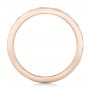 14k Rose Gold 14k Rose Gold Custom Relief Engraved Wedding Band - Front View -  102424 - Thumbnail
