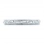  Platinum Platinum Custom Relief Engraved Wedding Band - Top View -  102424 - Thumbnail