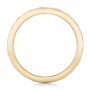 18k Yellow Gold Custom Relief Engraved Wedding Band - Front View -  102424 - Thumbnail