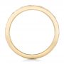 14k Yellow Gold 14k Yellow Gold Custom Relief Engraved Wedding Band - Front View -  102424 - Thumbnail