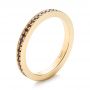 18k Yellow Gold Custom Amethyst Eternity Wedding Band