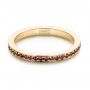 18k Yellow Gold 18k Yellow Gold Custom Amethyst Eternity Wedding Band - Flat View -  103164 - Thumbnail