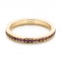 14k Yellow Gold 14k Yellow Gold Custom Amethyst Eternity Wedding Band - Flat View -  103164 - Thumbnail