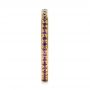 18k Yellow Gold 18k Yellow Gold Custom Amethyst Eternity Wedding Band - Side View -  103164 - Thumbnail
