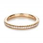 18k Rose Gold Custom Diamond Eternity Band - Flat View -  1409 - Thumbnail