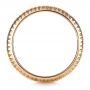 18k Rose Gold Custom Diamond Eternity Band - Front View -  1409 - Thumbnail