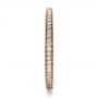 18k Rose Gold Custom Diamond Eternity Band - Side View -  1409 - Thumbnail