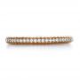 18k Rose Gold Custom Diamond Eternity Band - Top View -  1409 - Thumbnail