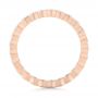 14k Rose Gold Custom Diamond Eternity Wedding Band - Front View -  104872 - Thumbnail