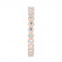 14k Rose Gold Custom Diamond Eternity Wedding Band - Side View -  104872 - Thumbnail