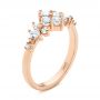 18k Rose Gold 18k Rose Gold Custom Diamond Wedding Band - Three-Quarter View -  103614 - Thumbnail