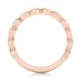 14k Rose Gold Custom Diamond Wedding Band - Front View -  102849 - Thumbnail