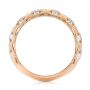 14k Rose Gold Custom Diamond Wedding Band - Front View -  103221 - Thumbnail