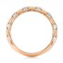 18k Rose Gold 18k Rose Gold Custom Diamond Wedding Band - Front View -  103221 - Thumbnail