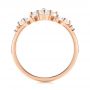 14k Rose Gold Custom Diamond Wedding Band - Front View -  103614 - Thumbnail