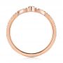 14k Rose Gold Custom Diamond Wedding Band - Front View -  104265 - Thumbnail