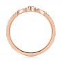 14k Rose Gold Custom Diamond Wedding Band - Front View -  104265 - Thumbnail