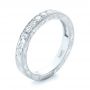  Platinum Platinum Custom Diamond Wedding Band - Three-Quarter View -  103530 - Thumbnail