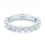 18k White Gold 18k White Gold Custom Diamond Wedding Band - Flat View -  102849 - Thumbnail