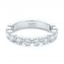 14k White Gold 14k White Gold Custom Diamond Wedding Band - Flat View -  102849 - Thumbnail