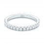 18k White Gold 18k White Gold Custom Diamond Wedding Band - Flat View -  102935 - Thumbnail