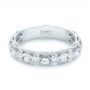 18k White Gold 18k White Gold Custom Diamond Wedding Band - Flat View -  103221 - Thumbnail