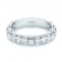 14k White Gold 14k White Gold Custom Diamond Wedding Band - Flat View -  103221 - Thumbnail