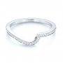 14k White Gold 14k White Gold Custom Diamond Wedding Band - Flat View -  103302 - Thumbnail