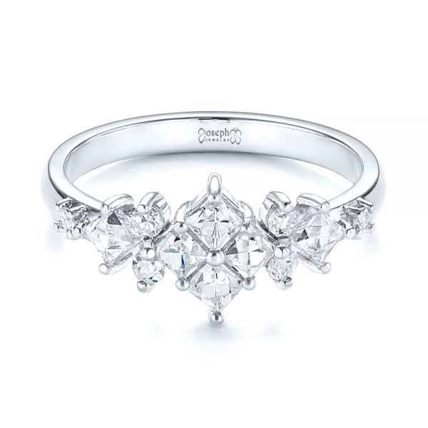  Platinum Platinum Custom Diamond Wedding Band - Flat View -  103614