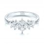 18k White Gold 18k White Gold Custom Diamond Wedding Band - Flat View -  103614 - Thumbnail