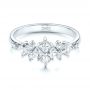 14k White Gold 14k White Gold Custom Diamond Wedding Band - Flat View -  103614 - Thumbnail