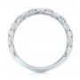 14k White Gold 14k White Gold Custom Diamond Wedding Band - Front View -  103221 - Thumbnail