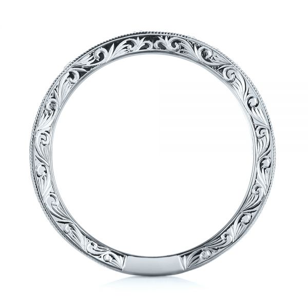 Platinum Platinum Custom Diamond Wedding Band - Front View - 103530
