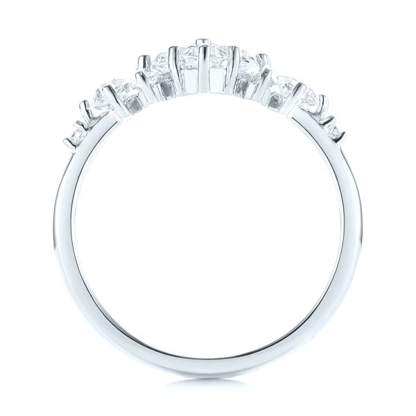  Platinum Platinum Custom Diamond Wedding Band - Front View -  103614