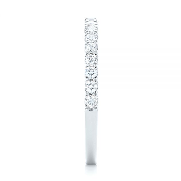 Platinum Platinum Custom Diamond Wedding Band - Side View - 102935