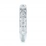 14k White Gold 14k White Gold Custom Diamond Wedding Band - Side View -  103221 - Thumbnail