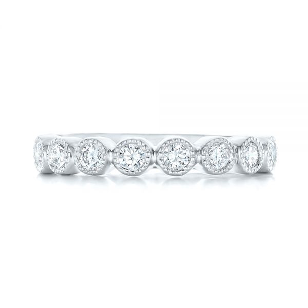  Platinum Platinum Custom Diamond Wedding Band - Top View -  102849