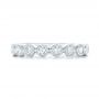 14k White Gold 14k White Gold Custom Diamond Wedding Band - Top View -  102849 - Thumbnail