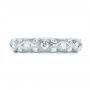 18k White Gold 18k White Gold Custom Diamond Wedding Band - Top View -  103221 - Thumbnail