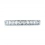 18k White Gold 18k White Gold Custom Diamond Wedding Band - Top View -  103530 - Thumbnail