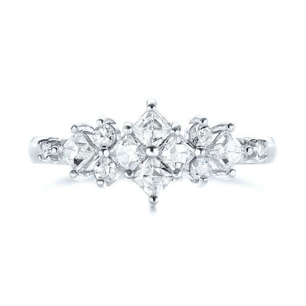  Platinum Platinum Custom Diamond Wedding Band - Top View -  103614