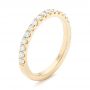 18k Yellow Gold 18k Yellow Gold Custom Diamond Wedding Band - Three-Quarter View -  102935 - Thumbnail