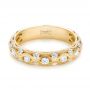 18k Yellow Gold 18k Yellow Gold Custom Diamond Wedding Band - Flat View -  103221 - Thumbnail
